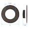 Luxrite 3-4 Inch LED Flush Mount & Recessed Light 5CCT 650LM Dimmable J-Box or 4 Recessed Can Bronze, 4PK LR24980 LR24982-4PK - alternate 7